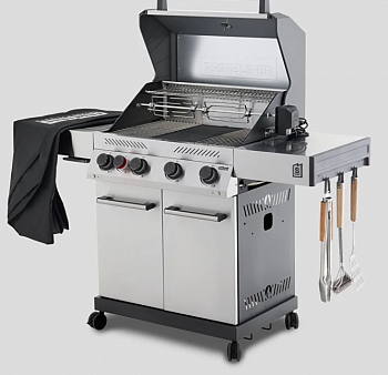 Газовый грилль Primeliner S Class (стальной) комплектация DELUX (инстументы, чехол, вертел, планча) Газовый грилль Primeliner S Class (стальной) комплектация DELUX (инстументы, чехол, вертел, планча)