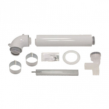 Базовый комплект 60/100 для подключения к дымоходу 80 мм в шахте