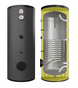 Бойлер косвенного нагрева KRATS 800 л, 1 змеевик, 6 бар с возм.подключения ТЭНа